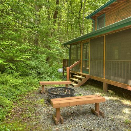 K6 Lodge Gather Around The Firepit Soak In The Hot Tub And Splash In The Creek Blue Ridge Exterior photo